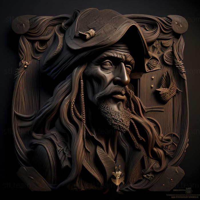 3D model Pirates of the Caribbean The Curse of the Black Pearl m (STL)